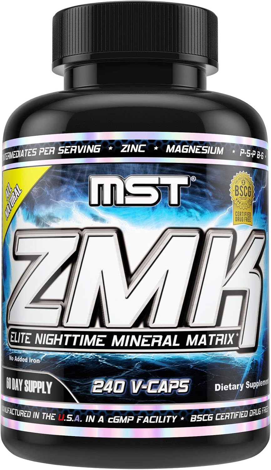 MST ZMK Night-time Multi Mineral Supplement – Zinc, Magnesium, P-5-P B6, ATP – 240 Capsules - görsel 1