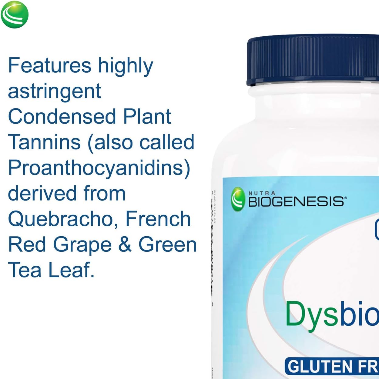 Nutra BioGenesis DysbioX – Antioxidant Support Supplement with Green Tea, Vitamin C, Zinc, and Grape Extract – 60 Vegan Capsules - görsel 7