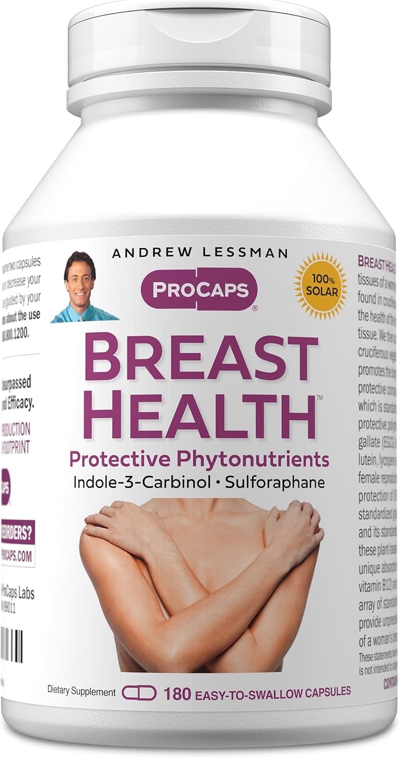ANDREW LESSMAN Breast Health 180 Capsules – Natural Support for Delicate Breast Tissue - görsel 1