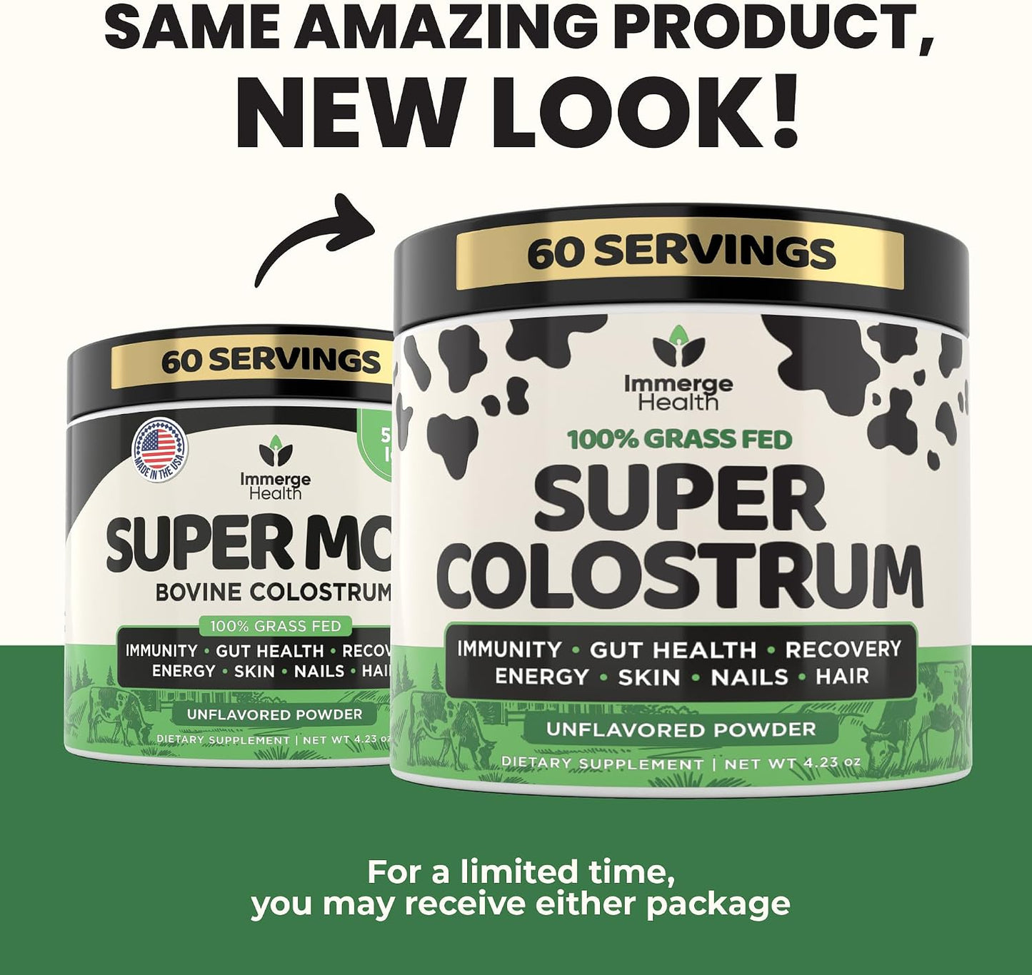Immerge Health Super Colostrum Powder – First Milking, Unflavoured, 60 Servings - görsel 6
