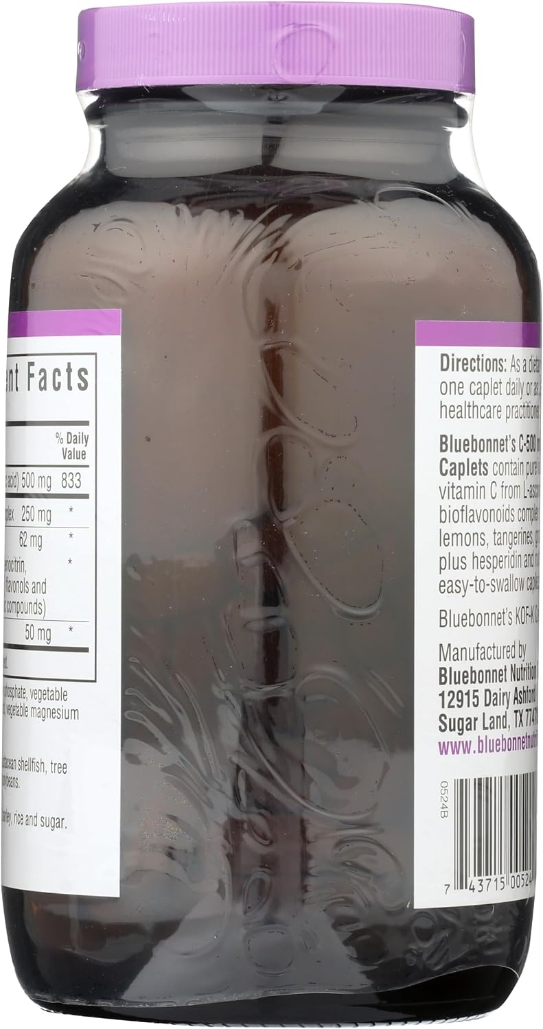 Bluebonnet Nutrition C-500 mg Plus Bioflavonoids, 180 Caplets - görsel 4