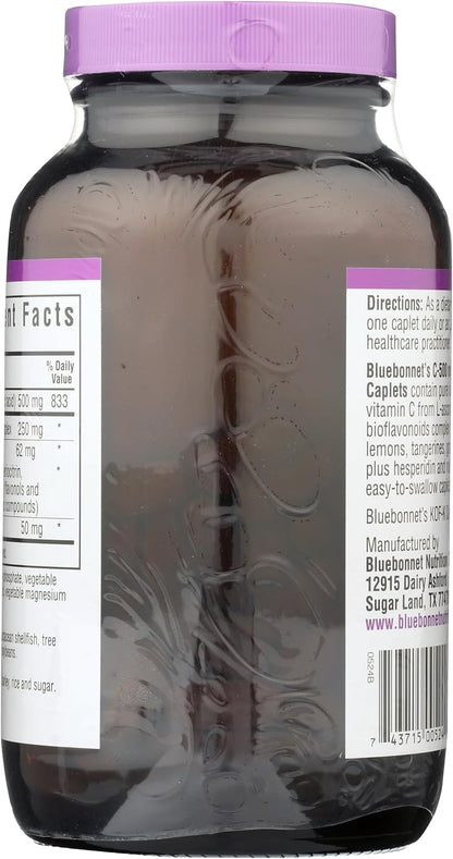 Bluebonnet Nutrition C-500 mg Plus Bioflavonoids, 180 Caplets