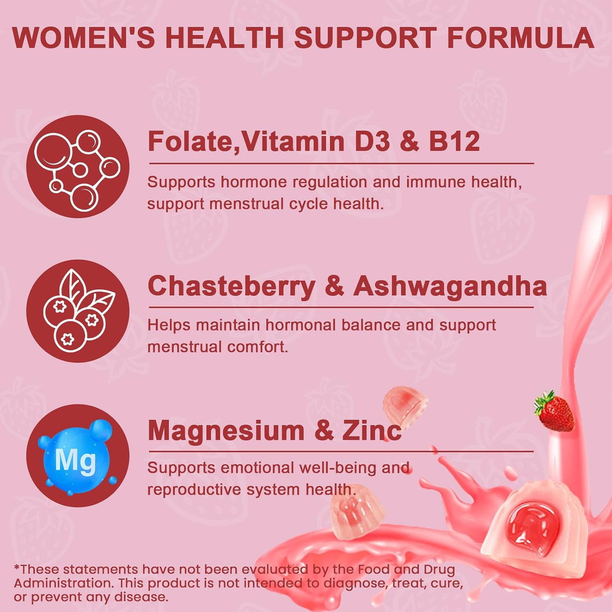 MICYDELAS Myo-Inositol & D-Chiro Inositol Gummies – 40:1 Ratio, 60 Gummies - görsel 5