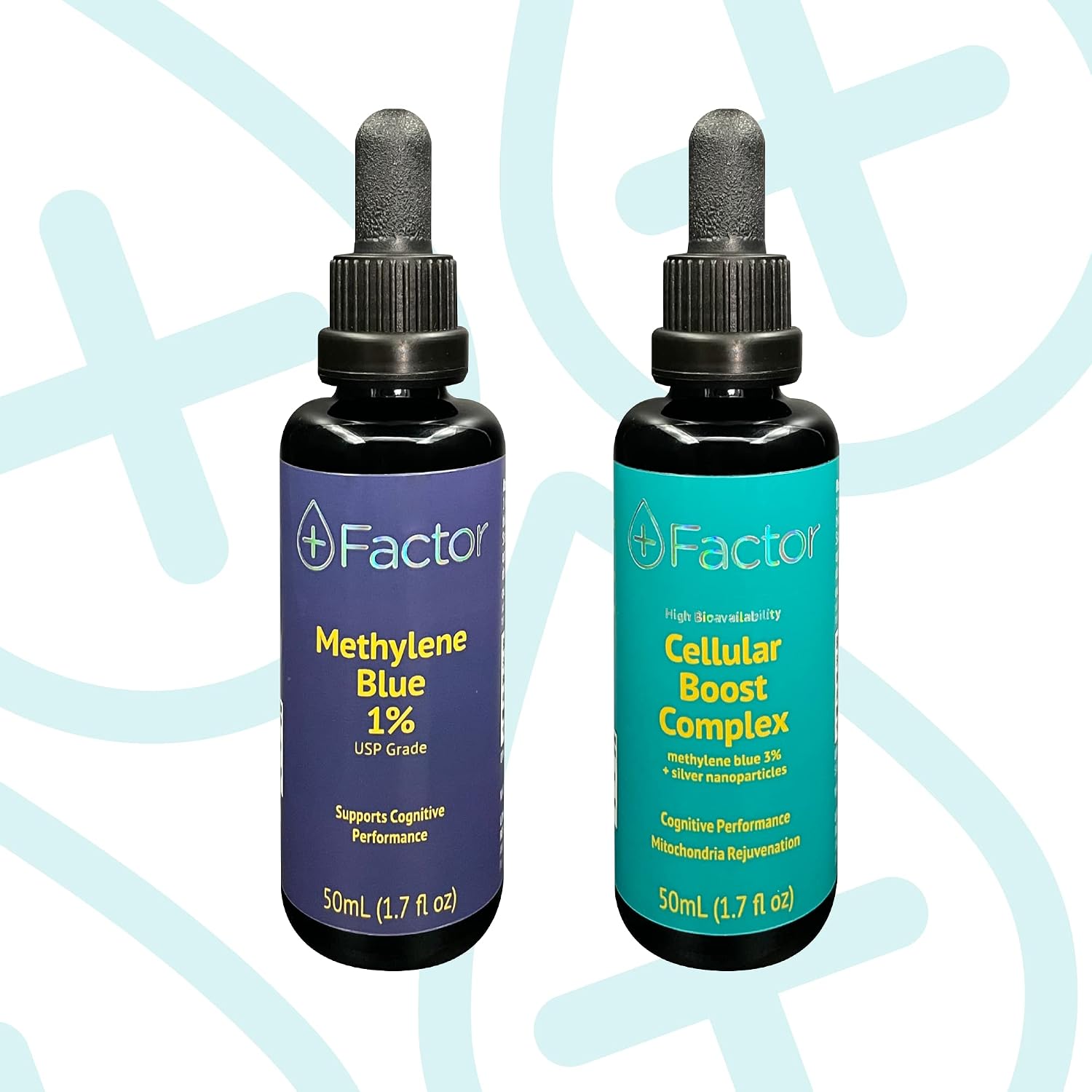 Plus Factor Cellular Boost Complex – 3% USP Grade Methylene Blue & Silver Nano Particles – Brain Focus & Improved Memory – Mitochondria Booster – Boost Oxygen – Produce More Energy - görsel 7