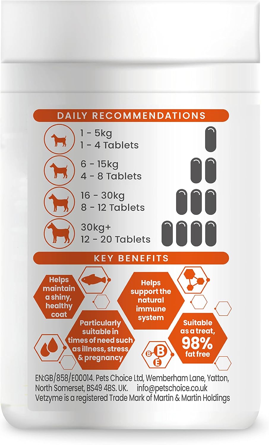 Vetzyme Conditioning Tablets 240 Tablets - görsel 2