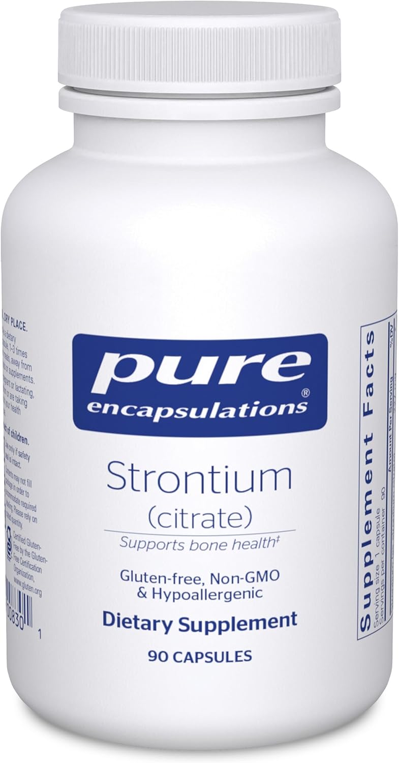 Pure Encapsulations Strontium (Citrate) - Hypoallergenic Bone Health Supplement, 90 Capsules - görsel 1