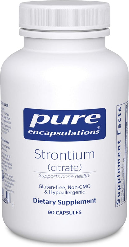 Pure Encapsulations Strontium (Citrate) - Hypoallergenic Bone Health Supplement, 90 Capsules