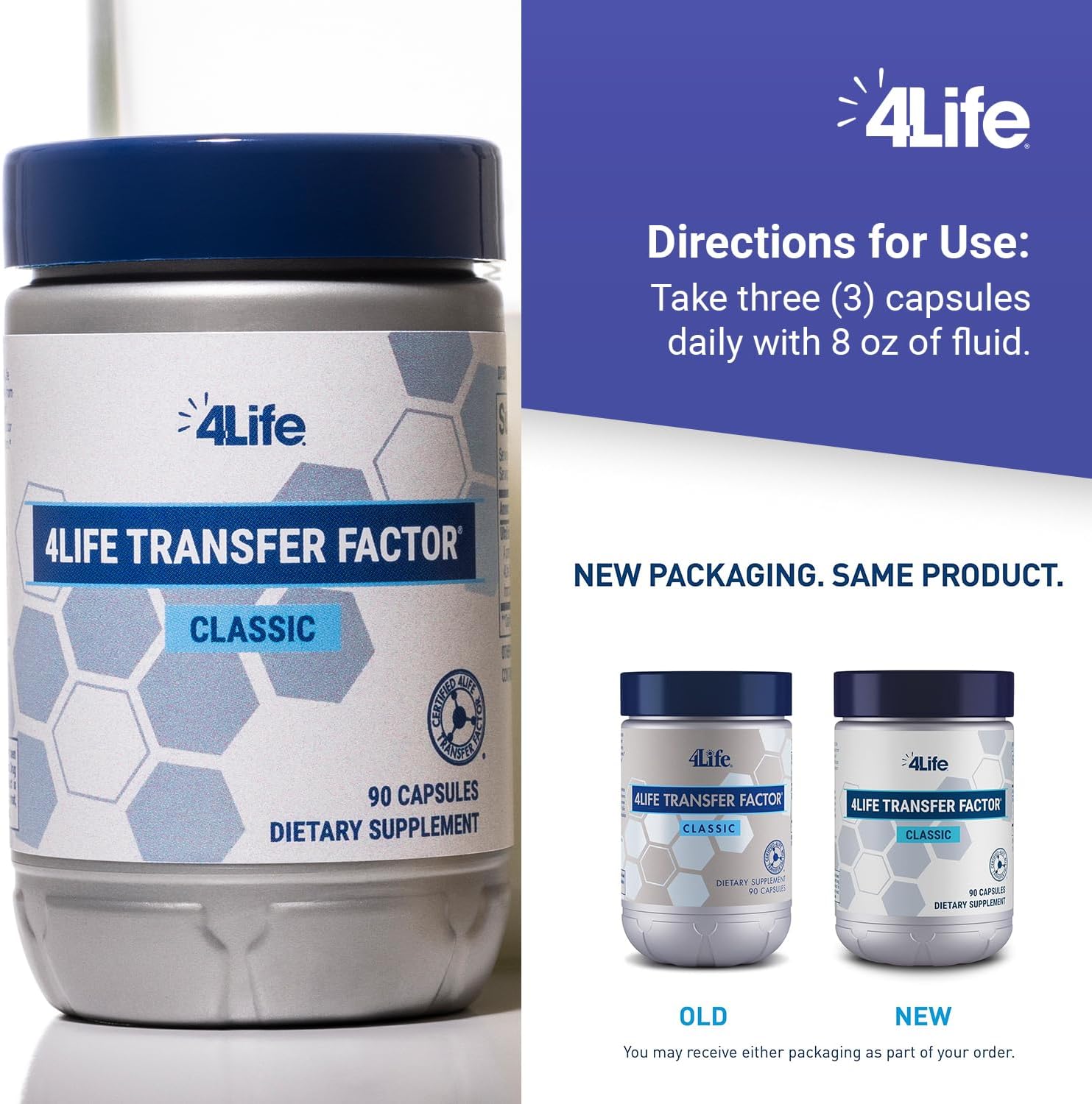 4Life Transfer Factor Classic with Colostrum – Immune Support, 90 Veggie Capsules - görsel 5