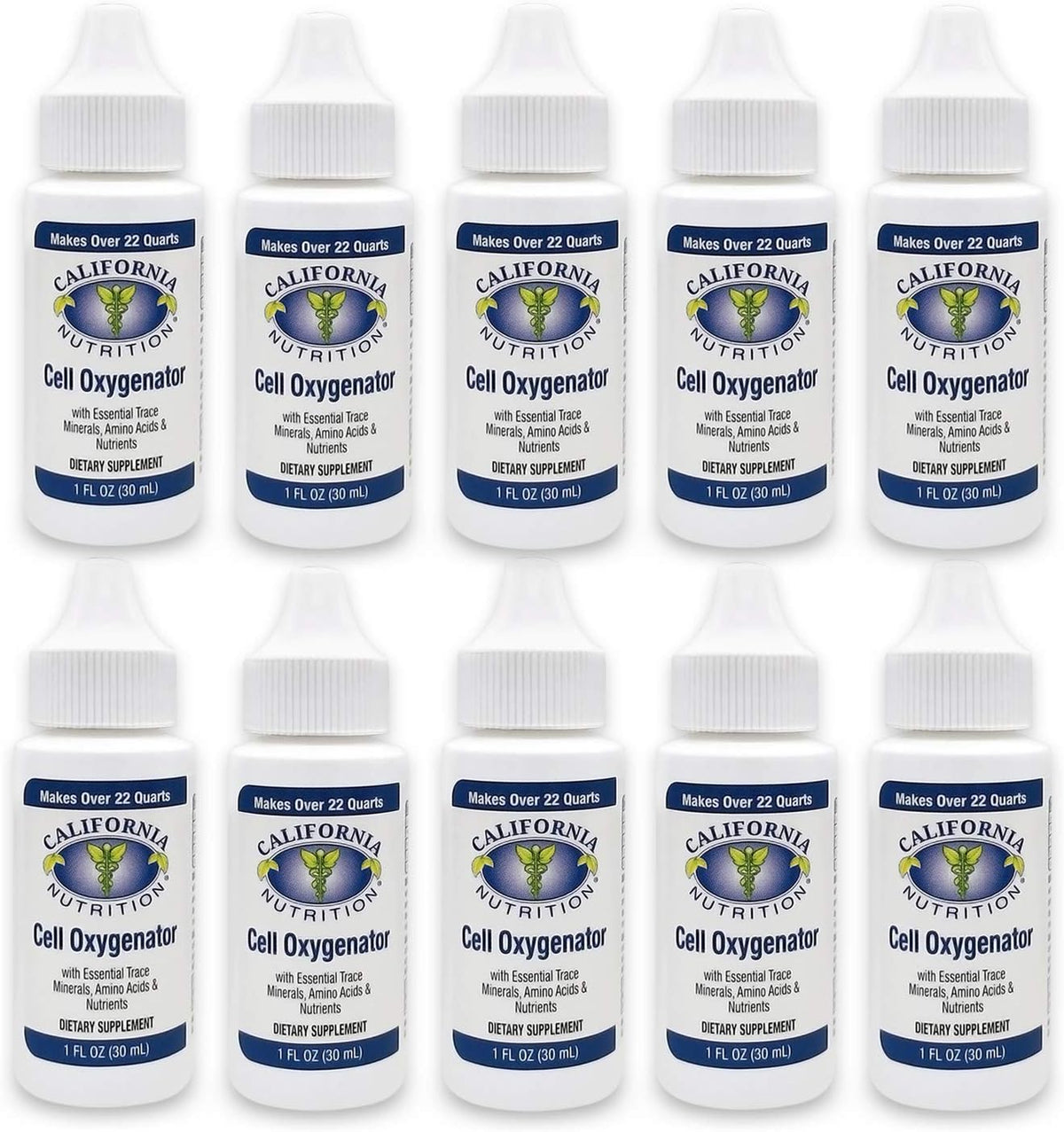 California Nutrition Cell Oxygenator Liquid Drops, 30 ml (Pack of 10) - görsel 1