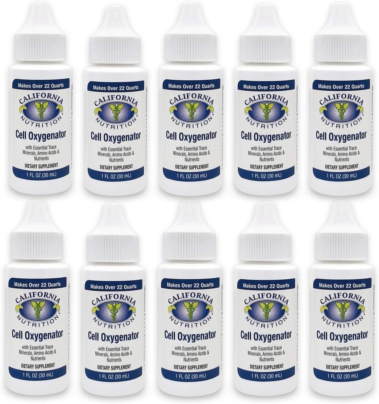 California Nutrition Cell Oxygenator Liquid Drops, 30 ml (Pack of 10) - görsel 1
