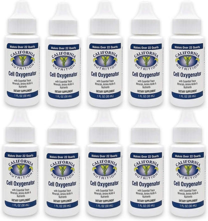 California Nutrition Cell Oxygenator Liquid Drops, 30 ml (Pack of 10)
