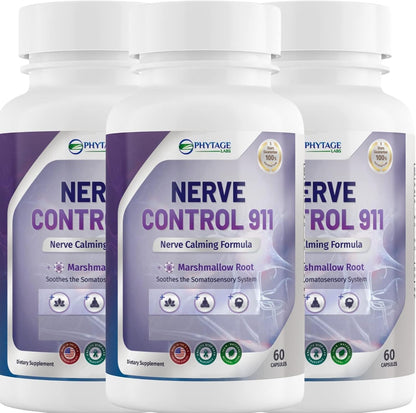 Nerve Control 911 – Advanced Botanical Nerve Support Supplement – 2 Pack