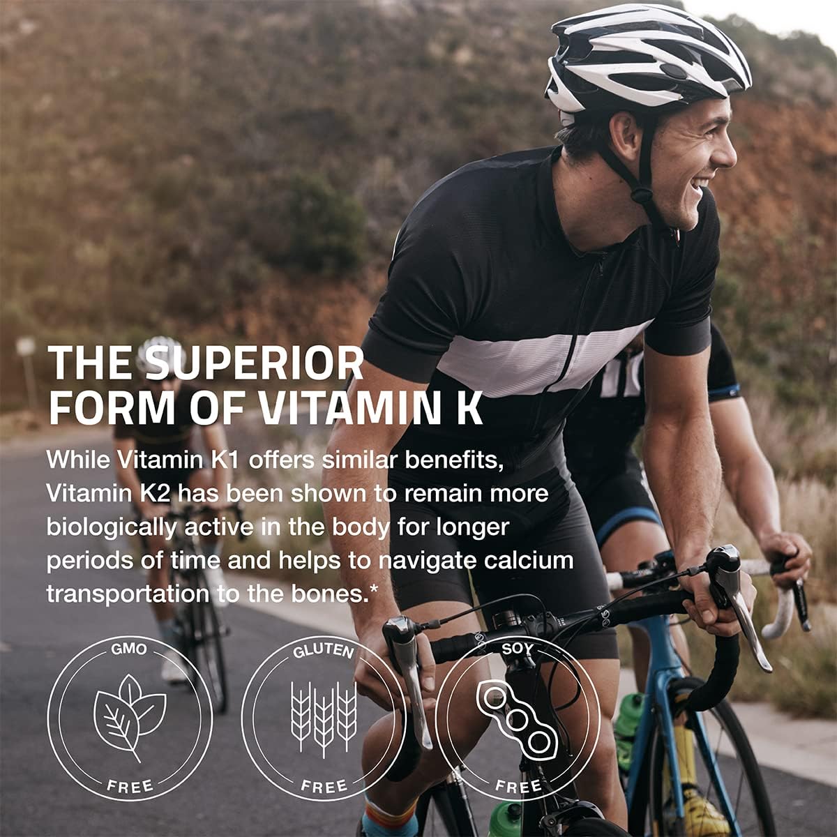 Bronson Vitamin K2 as MK-7 Menaquinone 100 mcg Non-GMO, 120 Capsules - görsel 4