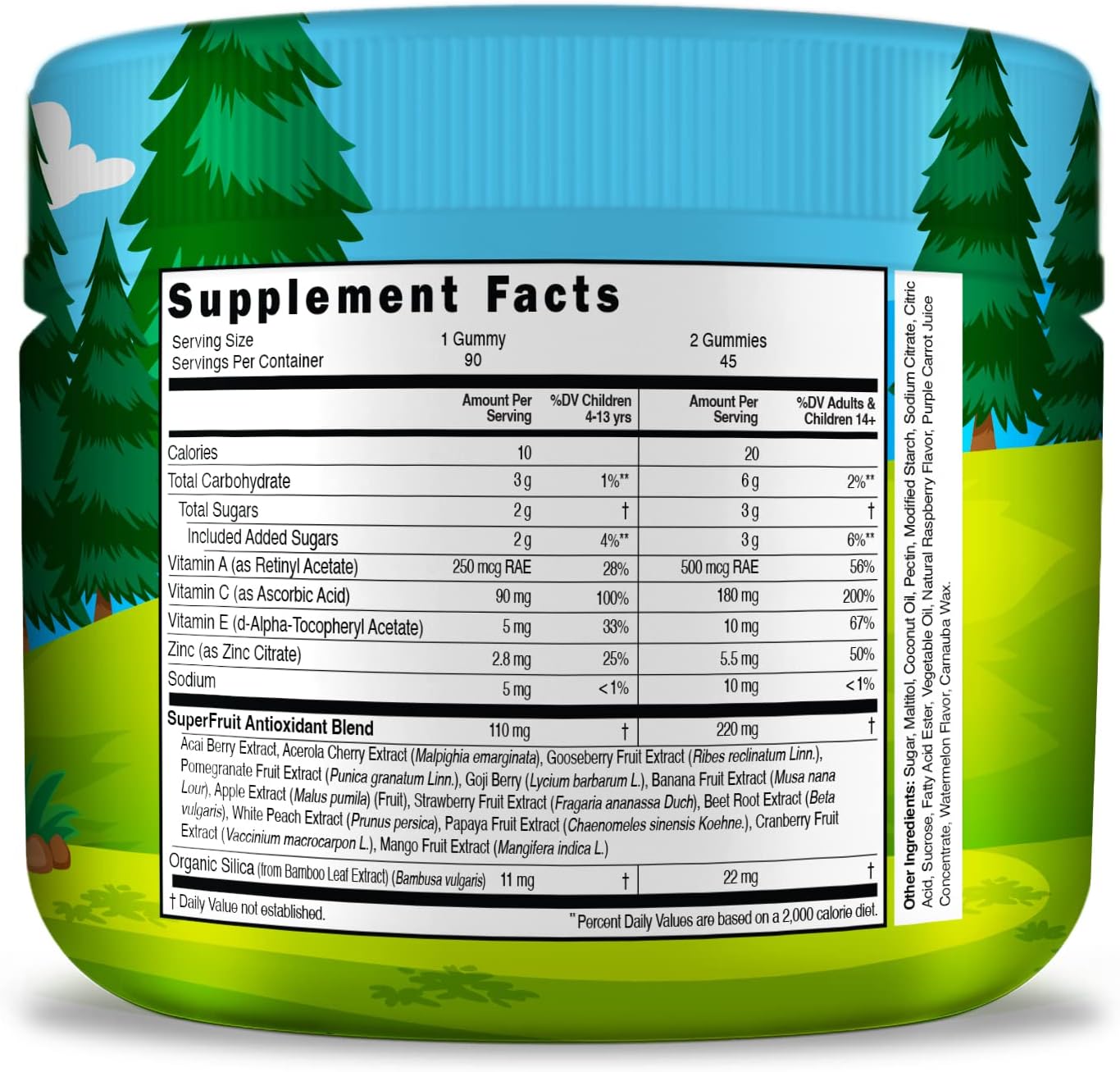 Infusions Super Fruit Gummies for Kids – Antioxidant Blend – 90 Count - görsel 2