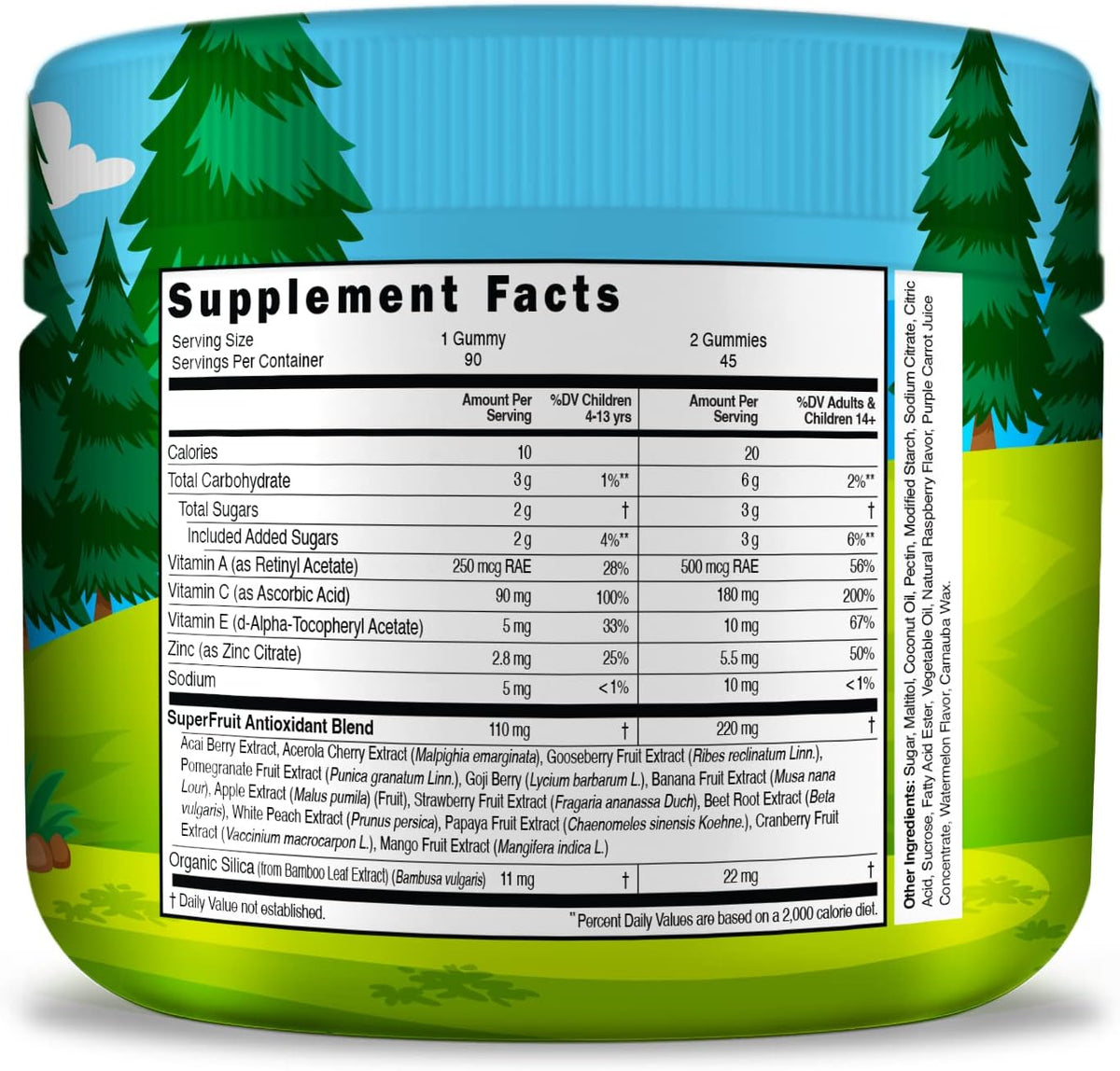 Infusions Super Fruit Gummies for Kids – Antioxidant Blend – 90 Count - görsel 2