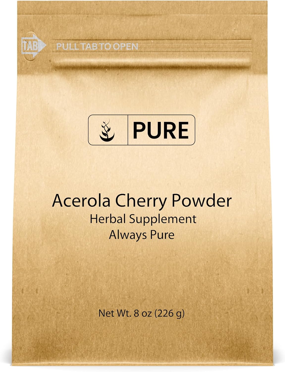 PURE ORIGINAL INGREDIENTS Acerola Cherry Powder (907 g) - Non-GM, Gluten-free, Eco-Friendly Packaging - görsel 8