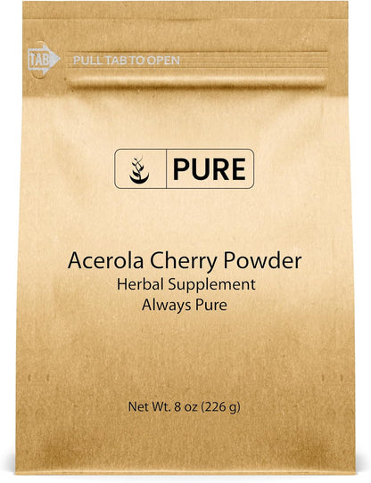 Pure Original Ingredients Acerola Cherry Powder 113g Non-GMO, Gluten-free, Eco-Friendly Packaging