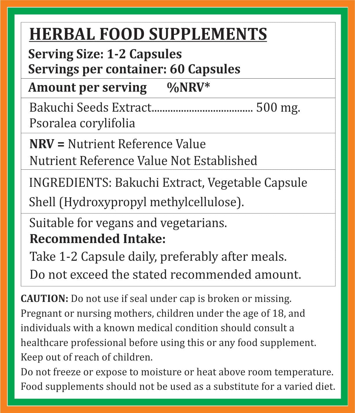 Bakuchi Forte Capsule 500 mg - 60 Veg Capsules - görsel 4