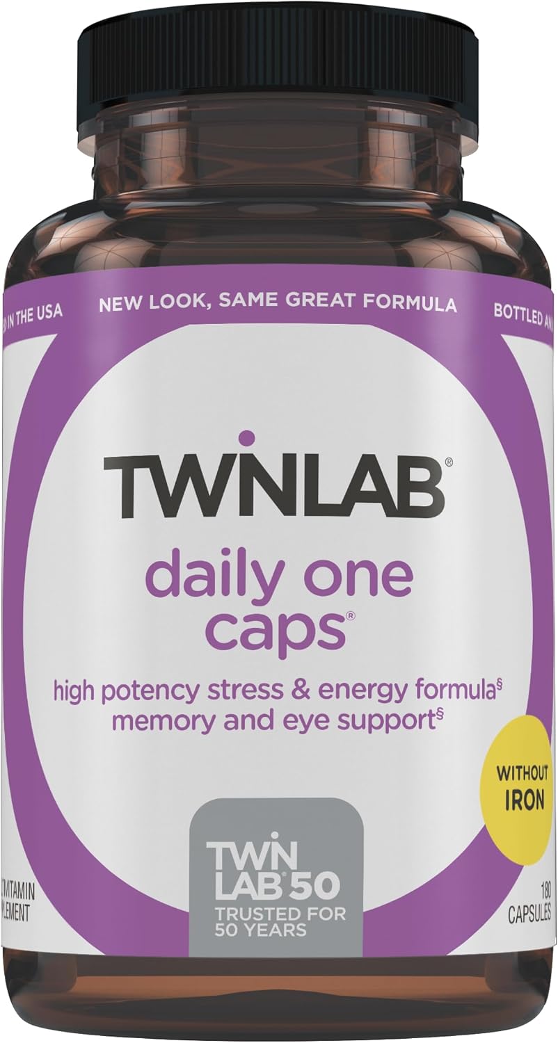 Twinlab Daily One Without Iron - Multivitamin and Mineral Food Supplement, 180 Capsules - görsel 1