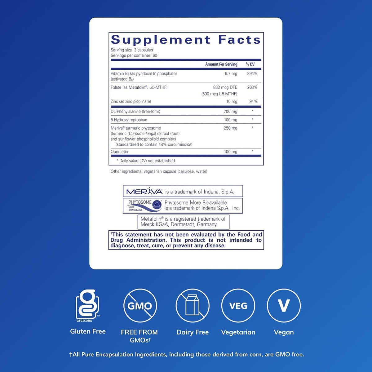 Pure Encapsulations NeuroPure | Hypoallergenic Supplement for Calmness and Stress Relief | 120 Capsules - görsel 2