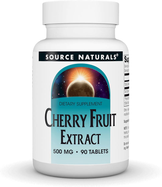 Source Naturals Cherry Fruit Extract – 500 mg, 90 Vegetarian Tablets