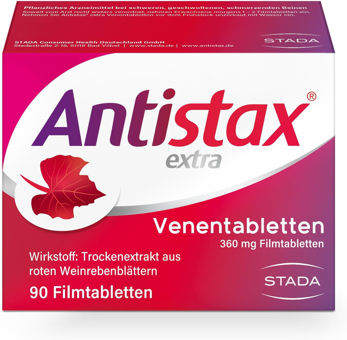 Antistax Extra Strength 90 Tablets - görsel 1