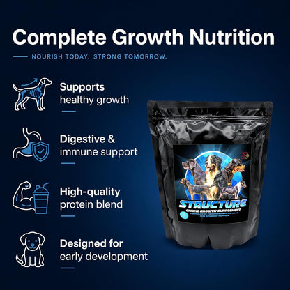 CPN Structure Premium Puppy Growth Supplement – Supports Muscle, Bone & Immune Development – 4 lb