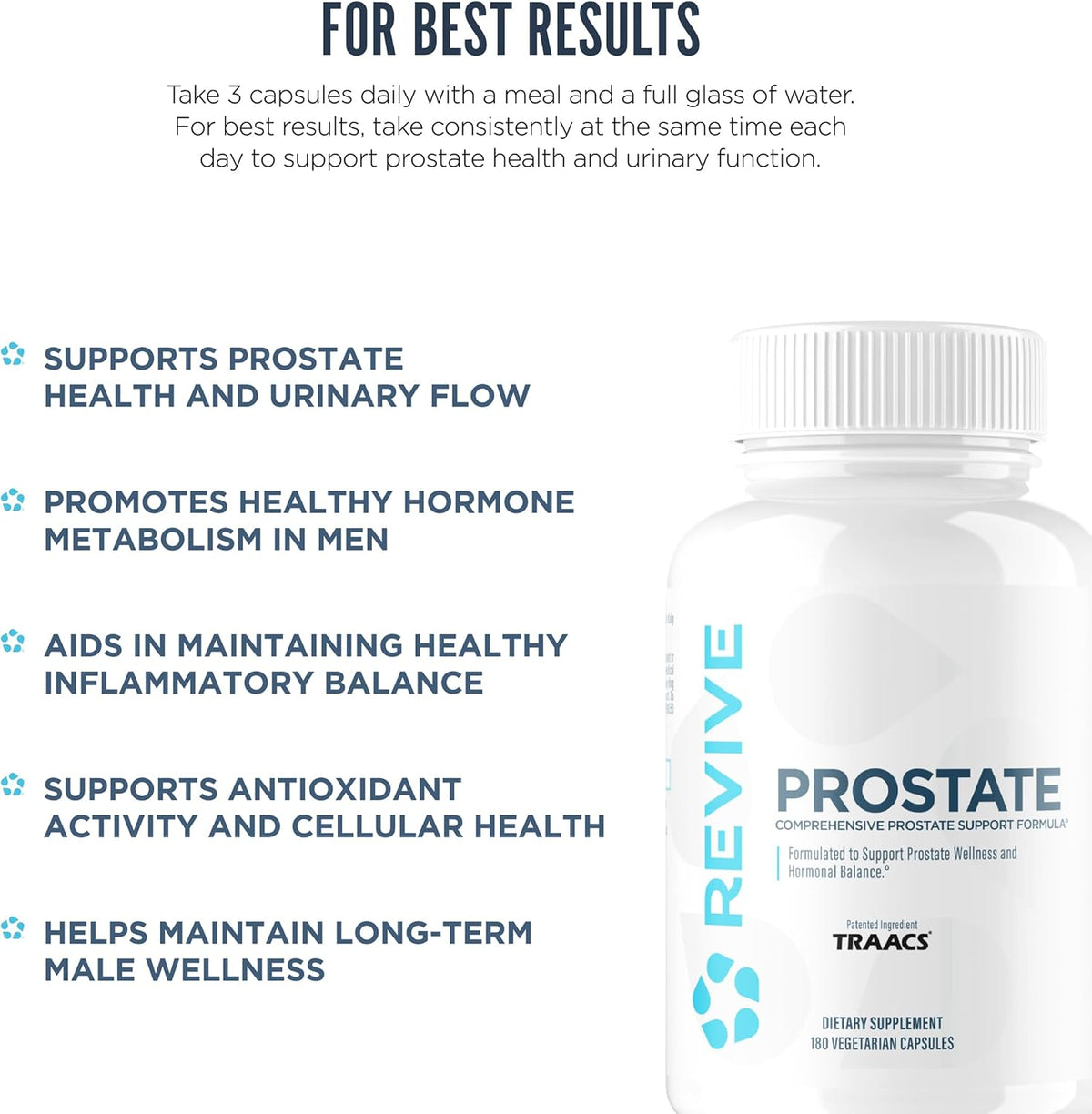 Revive MD Prostate Supplements for Men with Saw Palmetto and Beta-sitosterol - görsel 5