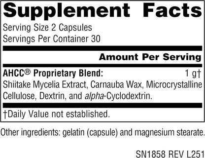 Source Naturals AHCC 500mg, 60 Capsules