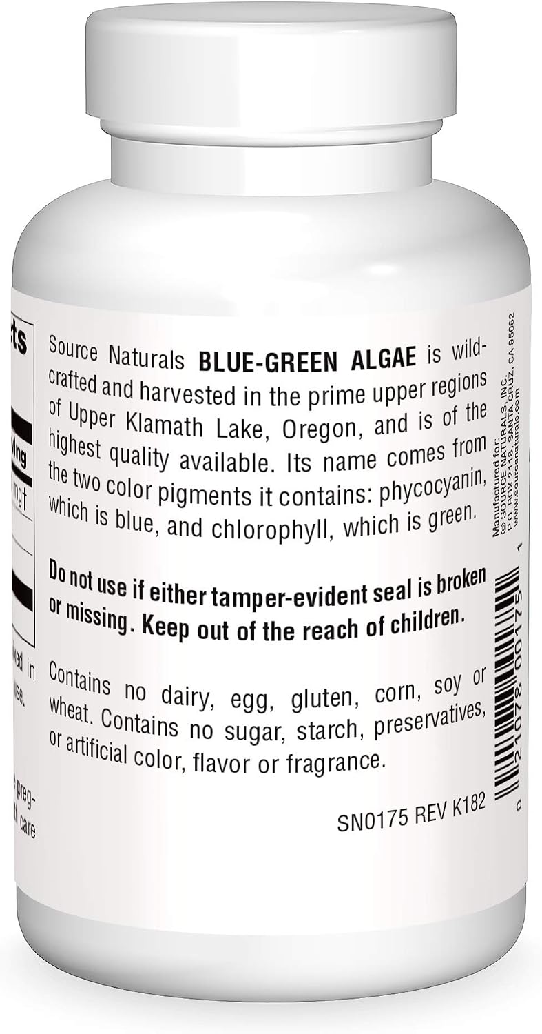 Source Naturals Blue-Green Algae from Klamath Lake - 113g Powder - görsel 2