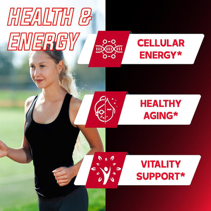 DEDICAD 11in1 NAD+ Supplement with Nicotinamide Riboside, Quercetin, Resveratrol and 8 More - 2 Month Supply