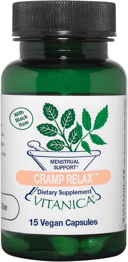 Vitanica Cramp Relax, Period Support, Vegan, 15 Capsules