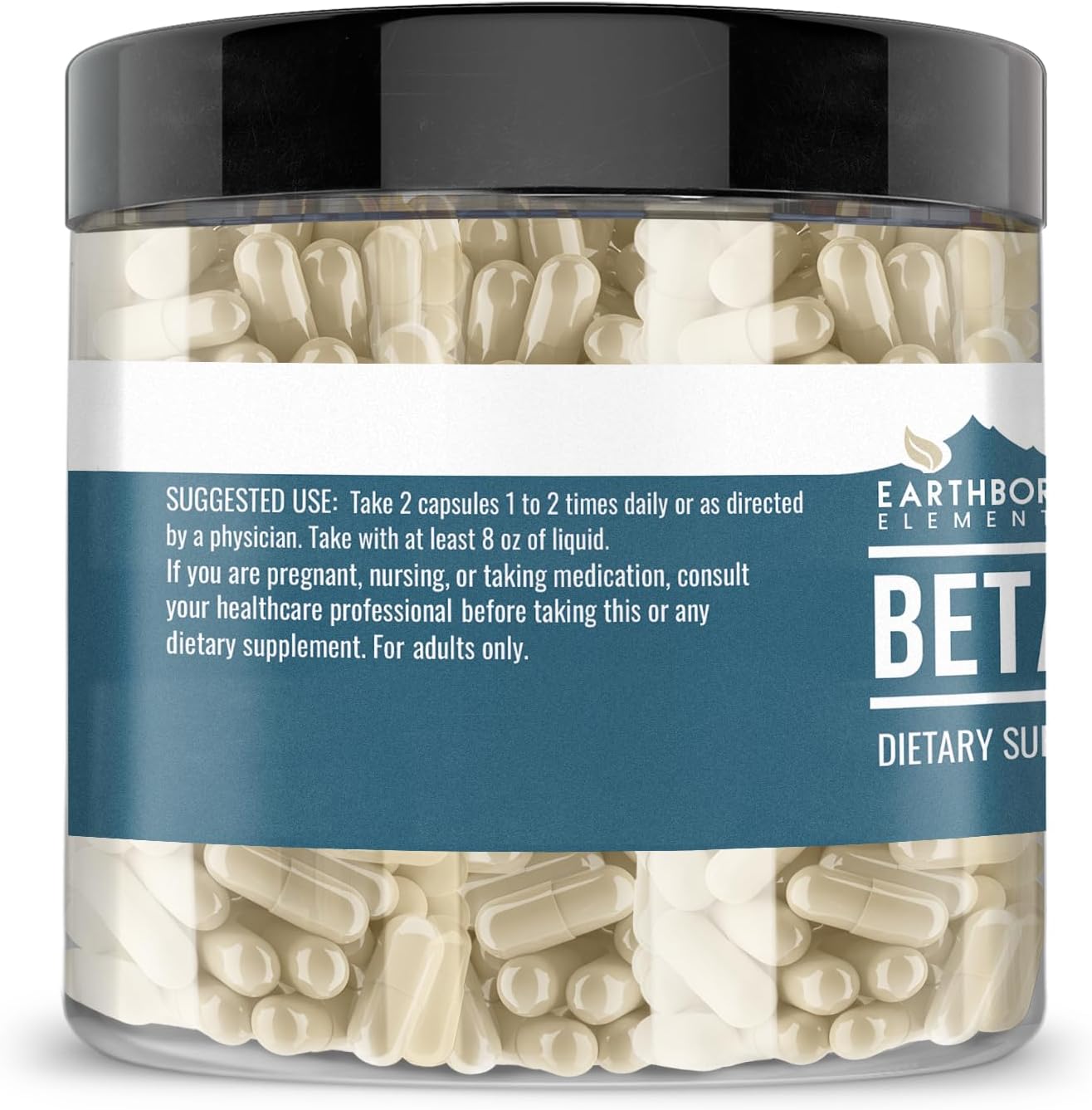Earthborn Elements Beta Glucan, 200 Capsules, Pure and Undiluted, No Additives - görsel 3