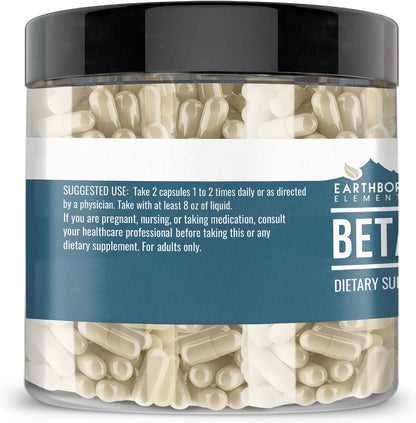 Earthborn Elements Beta Glucan, 200 Capsules, Pure and Undiluted, No Additives