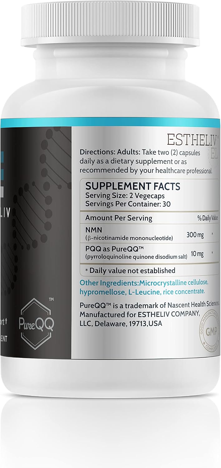 ESTHELIV® NMN Plus PQQ - 60 Vegecaps - görsel 2