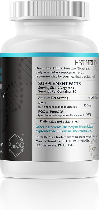 ESTHELIV® NMN Plus PQQ - 60 Vegecaps