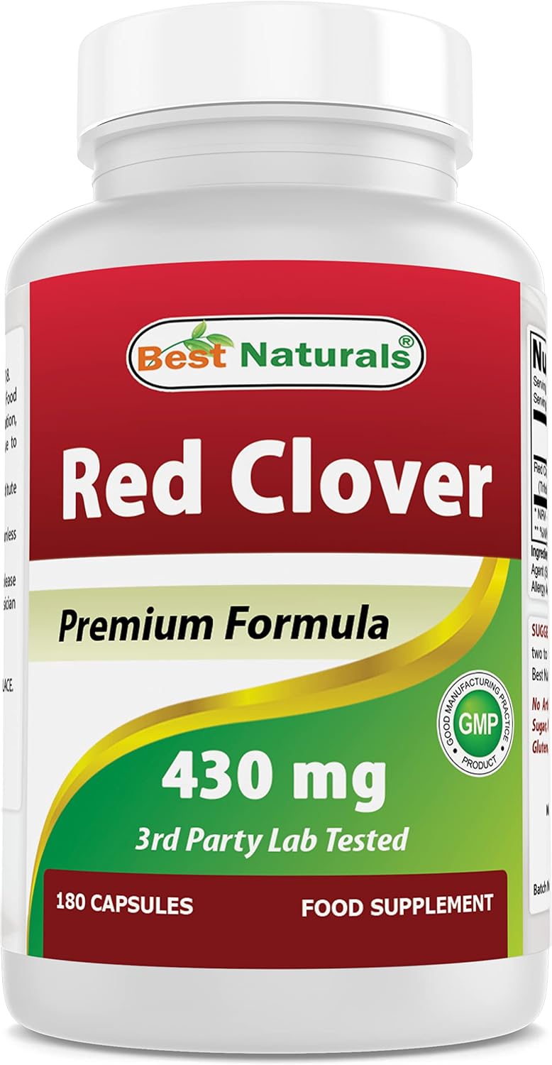 Best Naturals Red Clover 430 mg 180 Capsules - görsel 1