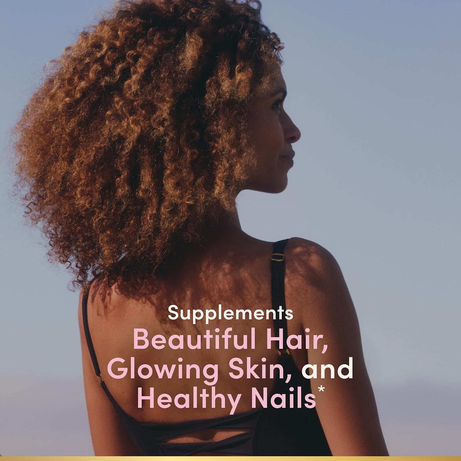 Nature's Bounty Optimal Solutions Advanced Hair, Skin & Nails, 2X Biotin, 80 Strawberry Gummies, 40 Servings - görsel 2