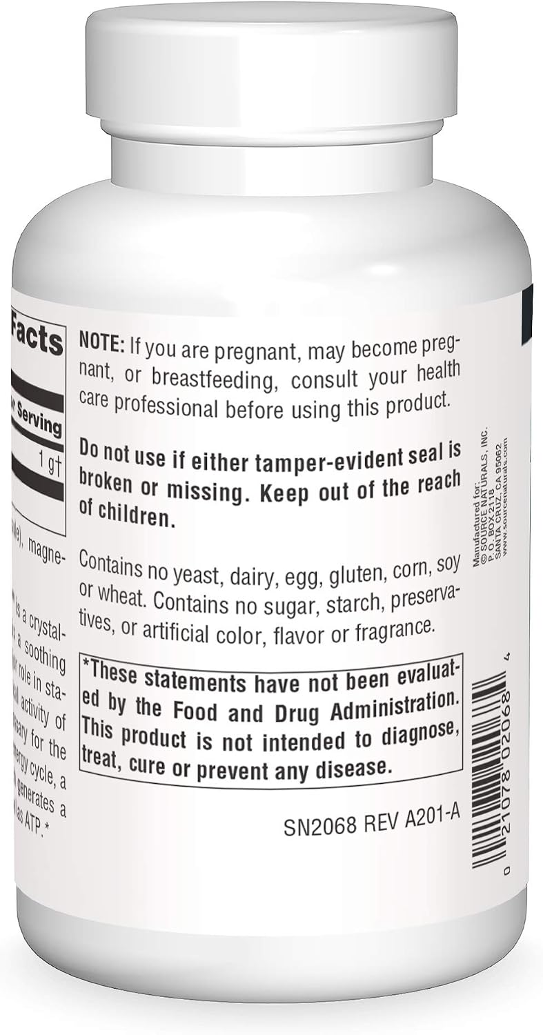 Source Naturals Taurine, 1000mg, 120 Capsules - Freeform Amino Acid - görsel 2
