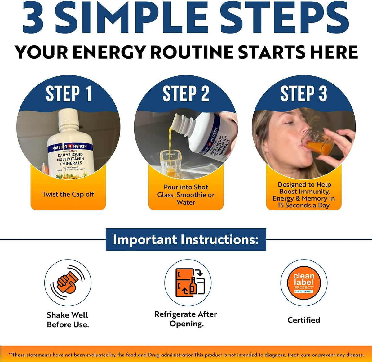 Passion 4 Life Daily Liquid Multivitamin + Minerals - görsel 4
