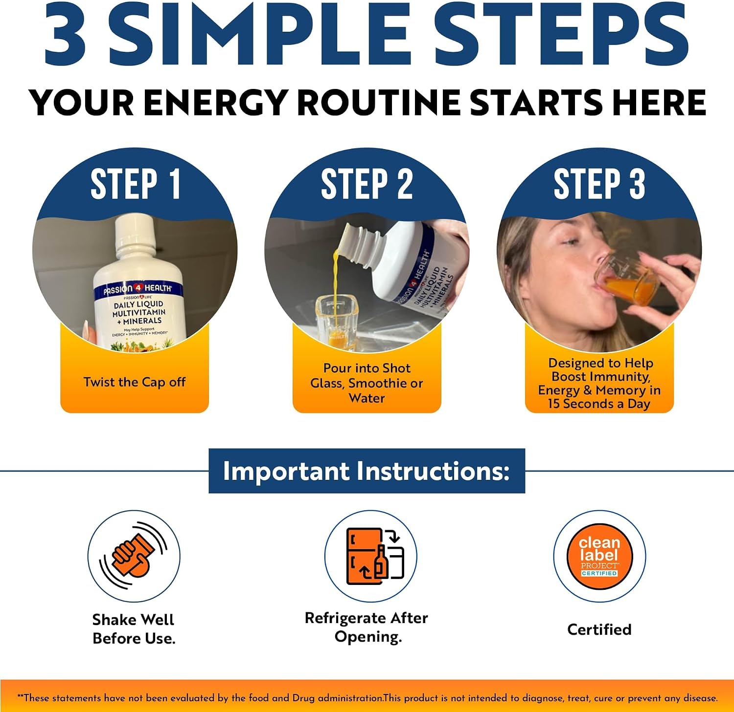 Passion 4 Life Daily Liquid Multivitamin + Minerals - görsel 4