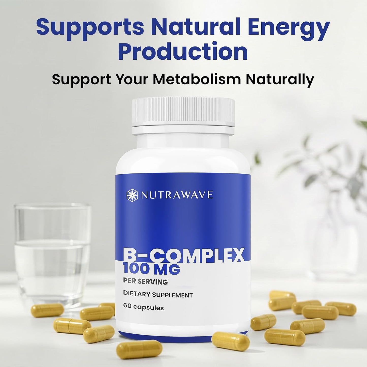 Nutra Wave Super B Complex – High Potency B Vitamins with Choline & Myo-Inositol - görsel 5
