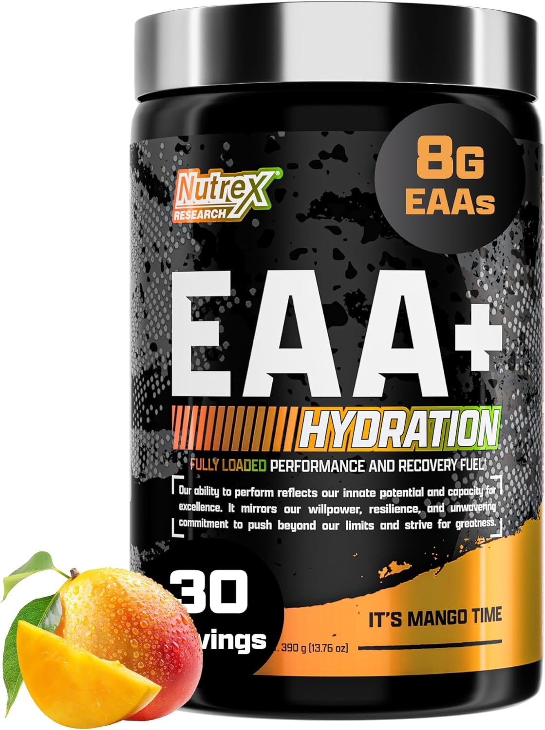 Nutrex Research EAA Hydration - 8g EAAs + BCAAs with Electrolytes, Mango, 30 Servings - görsel 1