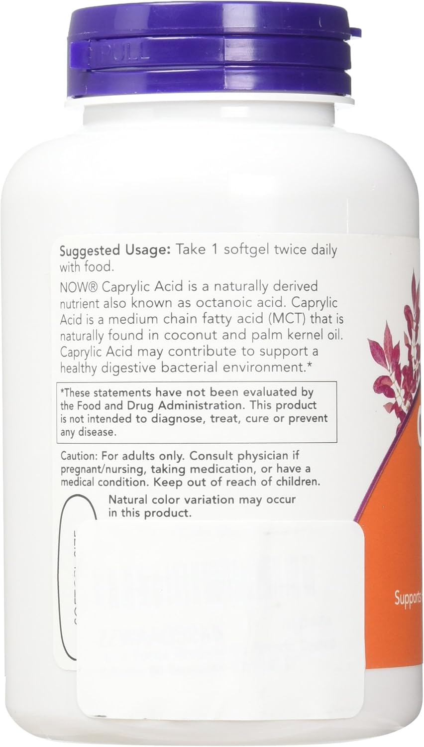 Now Foods Caprylic Acid, 100 Softgels (Pack of 2) - görsel 2