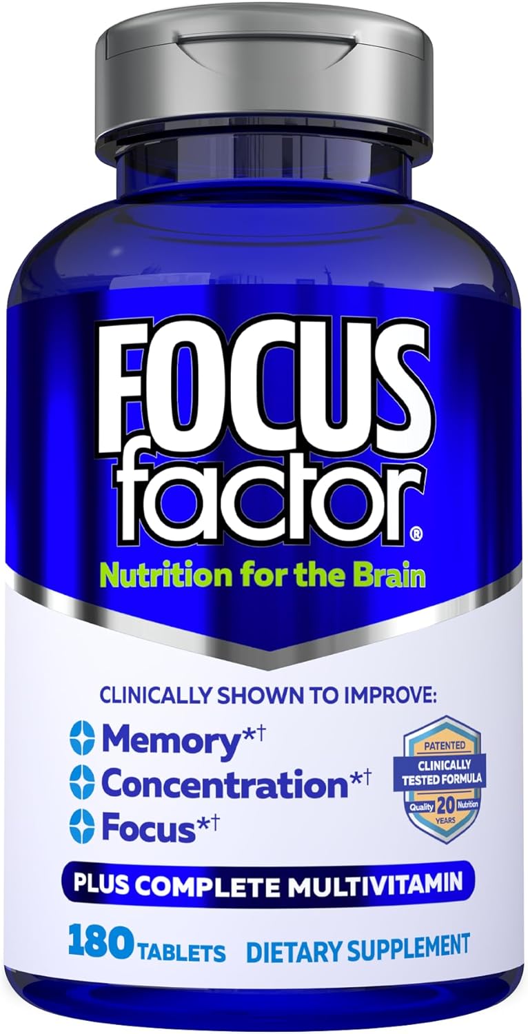 Focus Factor Nutrition for The Brain – Memory & Concentration Supplement, 150 Count - görsel 8