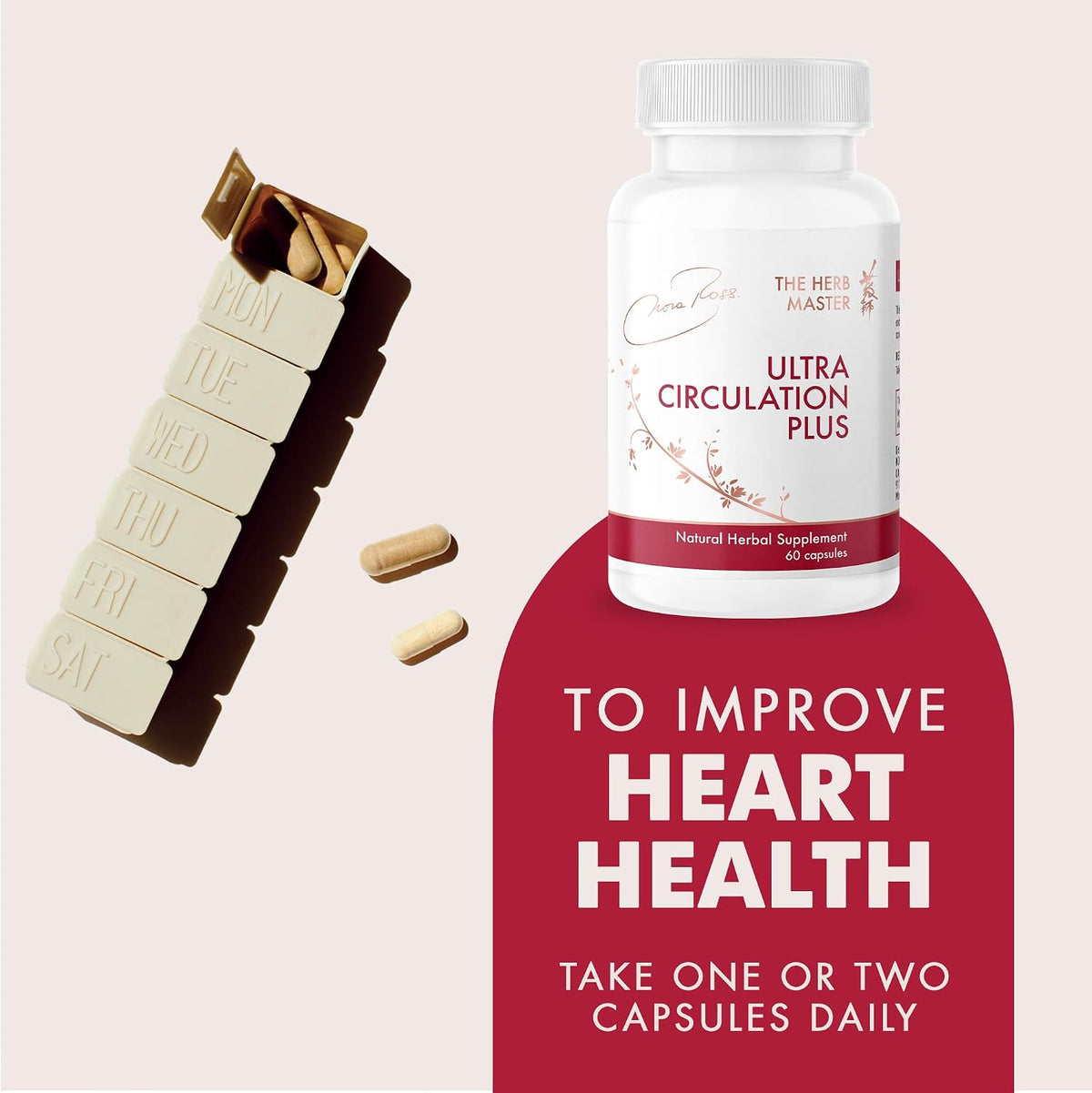 Nora Ross Ultra Circulation Supplements – Healthy Nitric Oxide Supplements for Men & Women – Heart and Blood Flow Support – Nitric Oxide Booster – 60 Capsules - görsel 6