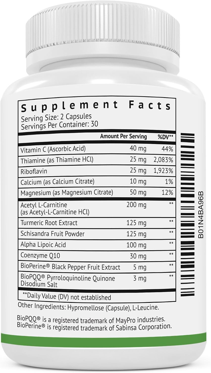 VitaMonk MitoTrax - Mitochondrial Support with PQQ, CoQ10, and ALCAR - görsel 7