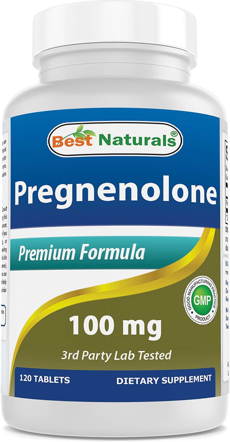 Best Naturals Pregnenolone 100 mg 120 Tablets - görsel 1