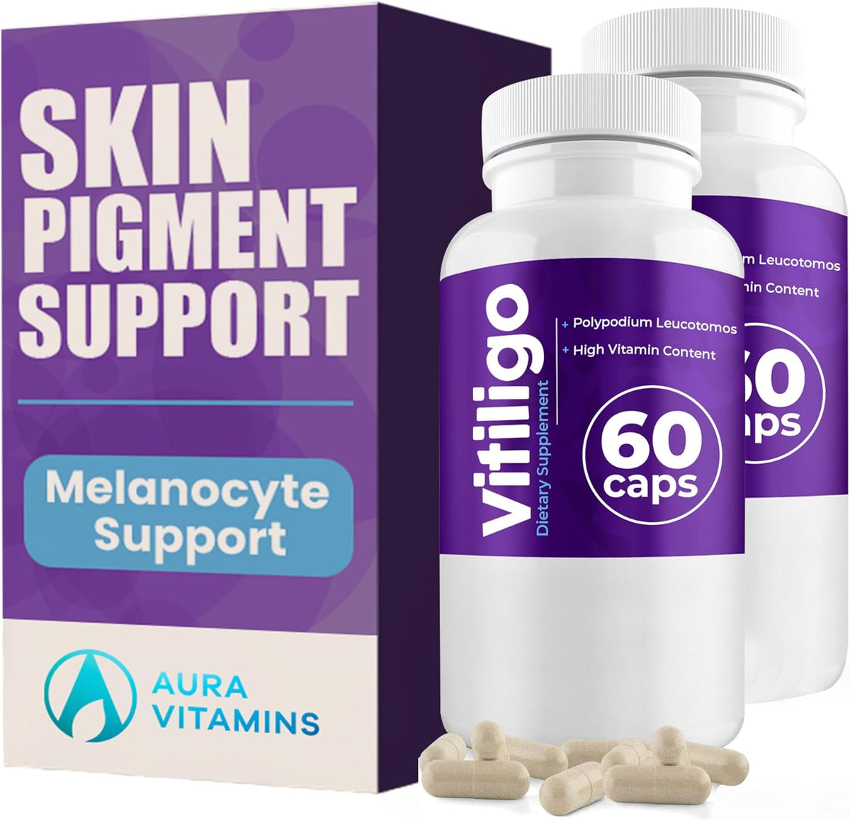 AURA VITAMINS Vitiligo Capsules (60 Capsules) - görsel 9
