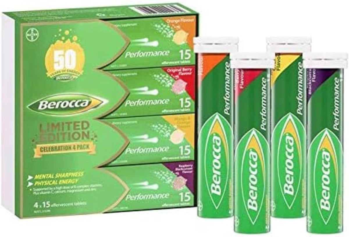 Berocca Performance Effervescent Tablets 60 Tablets Limited Edition Celebration Pack - görsel 1